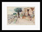 Zachary House, Zoffany House and the Moorings, Strand-on-the-Green, Chiswick by Archibald Standish Hartrick