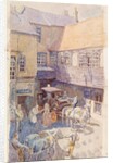 The Yard of the White Hart Inn, Brentford by Walter Bayes