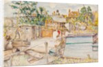 Dock of the Grand Union Canal Co by Archibald Standish Hartrick
