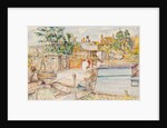 Dock of the Grand Union Canal Co by Archibald Standish Hartrick