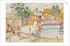 Dock of the Grand Union Canal Co by Archibald Standish Hartrick