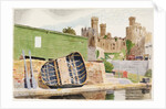 Conway Castle and Coracle, Caernarvonshire by Kenneth Rowntree