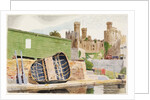 Conway Castle and Coracle, Caernarvonshire by Kenneth Rowntree
