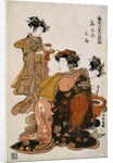 The Courtesan Hanaogi of Ogi-Ya by Isoda Koryûsai