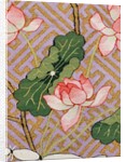 Marriage Robe, detail of a lotus flowers. China, 19th century by Unknown