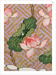 Marriage Robe, detail of a lotus flowers. China, 19th century by Unknown