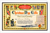 Christmas Day Gifts Certificate issued by the Overseas Club by Unknown