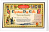 Christmas Day Gifts Certificate issued by the Overseas Club by Unknown