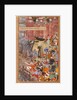 Painting, Akbarnama, Akbar's adventures with the elephant Hawa'i by Basawan