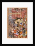 Painting, Akbarnama, Akbar's adventures with the elephant Hawa'i by Basawan