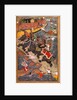 Akbar's adventures with the elephant Hawai by Basawan