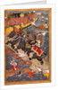 Akbar's adventures with the elephant Hawai by Basawan