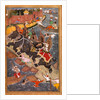 Akbar's adventures with the elephant Hawai by Basawan