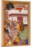Husain Quli Presents Prisoners of War from Lahore by Basawan