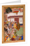 Husain Quli Presents Prisoners of War from Lahore by Basawan