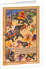 Trained Elephants Execute the Followers of Khan Zaman by Miskina