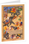 Trained Elephants Execute the Followers of Khan Zaman by Miskina