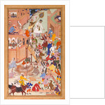 Akbar supervises building of Fatehpur Sikri from The Akbarnama by Tulsi