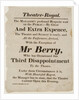 Playbill for the Theatre Royal by Unknown