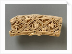 Head of tau-cross carved with Zodiac motives by Unknown