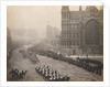 Procession of King Edward VII past Westminster Cathedral to his first State Opening of Parliament by S J Beckett