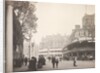 Street scene with coronation stands and street decorations in Westminster erected for the Coronation of King Edward VII by Benjamin Stone