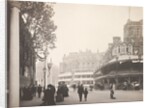 Street scene with coronation stands and street decorations in Westminster erected for the Coronation of King Edward VII by Benjamin Stone