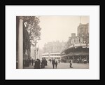 Street scene with coronation stands and street decorations in Westminster erected for the Coronation of King Edward VII by Benjamin Stone