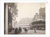 Street scene with coronation stands and street decorations in Westminster erected for the Coronation of King Edward VII by Benjamin Stone