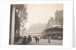 Street scene with coronation stands and street decorations in Westminster erected for the Coronation of King Edward VII by Benjamin Stone