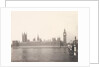 Houses of Parliament seen from across the Thames by Benjamin Stone