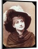 Maude Branscombe wearing a feather-plumed hat by Elliott & Fry