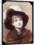 Maude Branscombe wearing a feather-plumed hat by Elliott & Fry