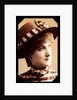 Maude Branscombe wearing a straw hat and matching dress by Unknown