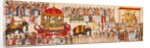 Scroll painting depicting Krishnaraja Wadiyar and Raja of Mysore leading a religious procession in honour of the god Shiva by Anonymous