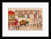 Scroll painting depicting Krishnaraja Wadiyar and Raja of Mysore leading a religious procession in honour of the god Shiva by Anonymous
