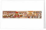 Scroll painting depicting Krishnaraja Wadiyar and Raja of Mysore leading a religious procession in honour of the god Shiva by Anonymous
