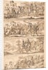 Sketch of scenes by William Kent