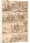 Sketch of scenes by William Kent