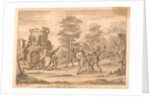 Prince Arthur slays the Giant Orgoglio and releases the Redcross knight by William Kent