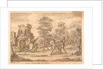 Prince Arthur slays the Giant Orgoglio and releases the Redcross knight by William Kent