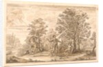 The Redcross knight and Duessa retire under two enchanted trees by William Kent