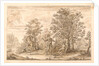 The Redcross knight and Duessa retire under two enchanted trees by William Kent