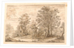 The Redcross knight and Duessa retire under two enchanted trees by William Kent