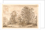 The Redcross knight and Duessa retire under two enchanted trees by William Kent