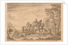 Archimago personating the Redcross knight is overthrown by Sans Loy who kills Unas Trusty Lyon by William Kent