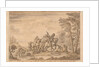 Archimago personating the Redcross knight is overthrown by Sans Loy who kills Unas Trusty Lyon by William Kent