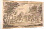 The Redcross knight engageth and vanquisheth Sans-Foy the Sarazin by William Kent