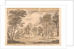 The Redcross knight engageth and vanquisheth Sans-Foy the Sarazin by William Kent