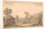 Una's escape from the Old Womans House with her Lyon, after his killing Kirkrapine by William Kent